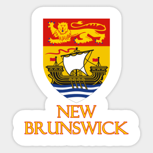 New Brunswick, Canada - Coat of Arms Design Sticker